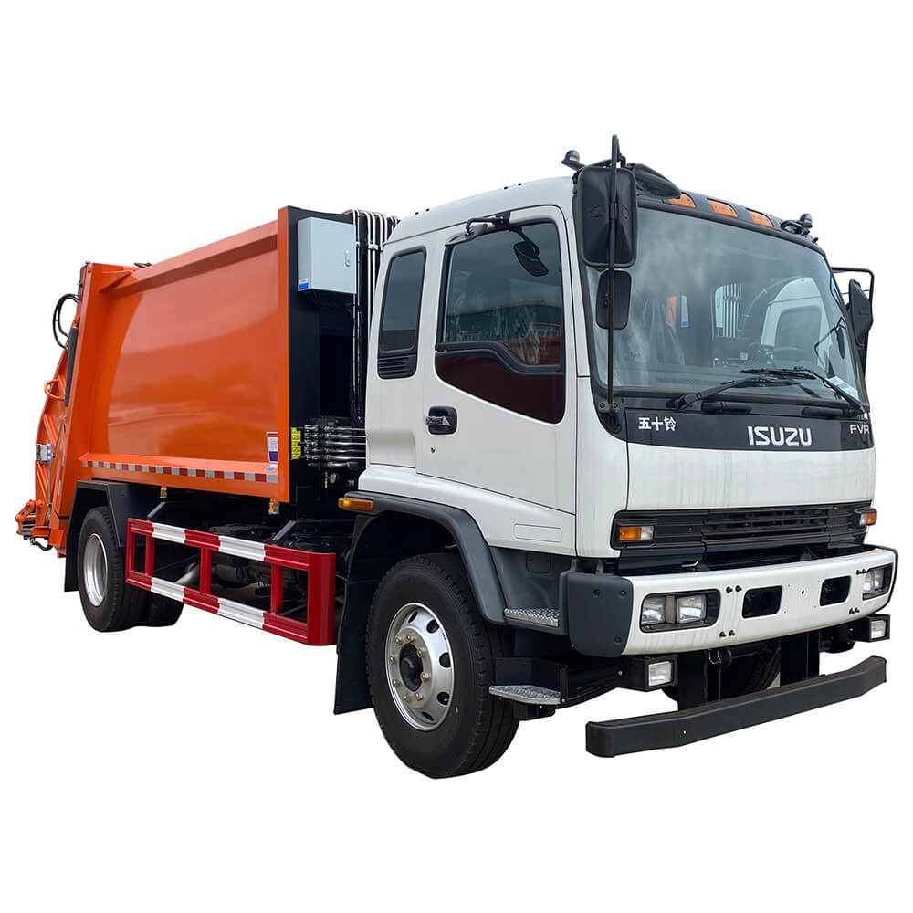 ISUZU FVR 14CBM Japanese brand garbage compactor truck