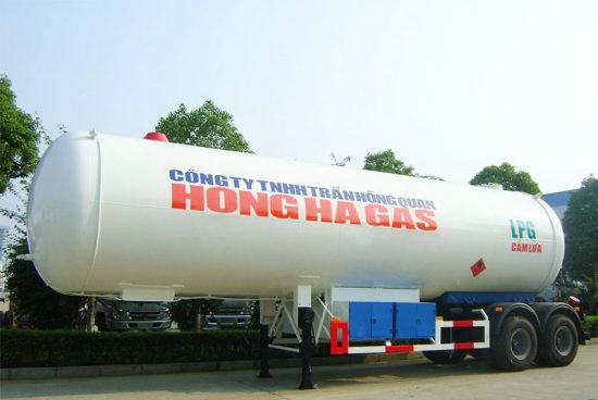 2 axle 40500 liter propane storage tank semi trailer