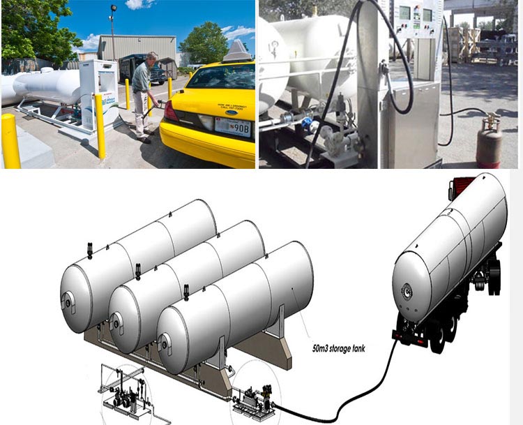 50000 liter propane storage tanks