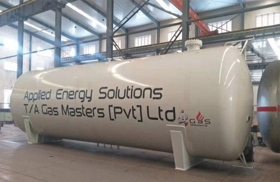 50Ton Bulk Gas Tank Pressure Vessel 100CBM LPG Storage Tank