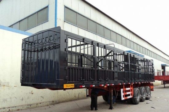 FUWA 3 Axle Cargo Stake Fence Semi-trailer