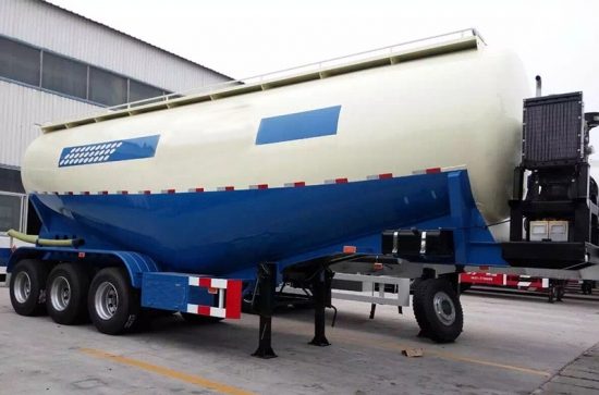 dry powder bulk cement material tanker semi truck trailer