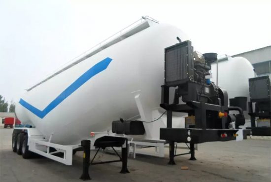 Powdered Material Transport Tank Bulk Cement Trailer