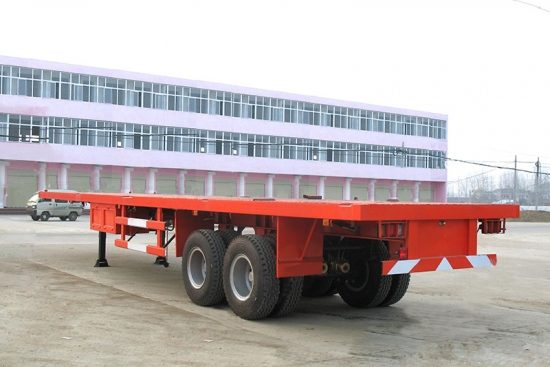 2 Axle 50Tons 40ft Container Transport Flatbed Semi Trailer