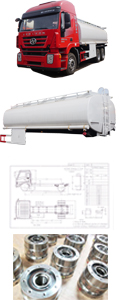 40000-50000L Tri-axle Aluminium Alloy Fuel Transport Tanker Semi Truck Trailer