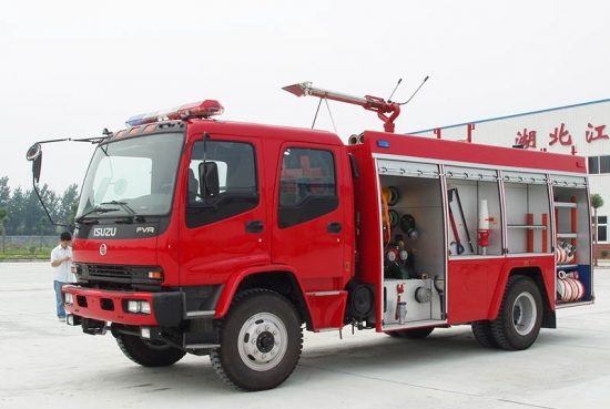 ISUZU FVR 8000 liter Foam Tank Stainless Steel Water Tower Multi-function Fire Truck