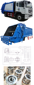 JAC 5 ton garbage waste container compactor truck