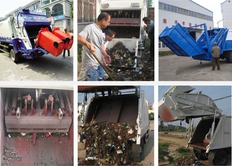 ISUZU 100P hydraulic system compression garbage truck