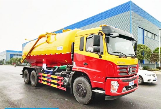 DONGFENG 18CBM 10Wheeler Medium Volume Industrial Vacuum Trucks