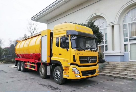 DONGFENG 20CBM 12Wheeler High Volume Super Industrial Vacuum Cleaner Trucks