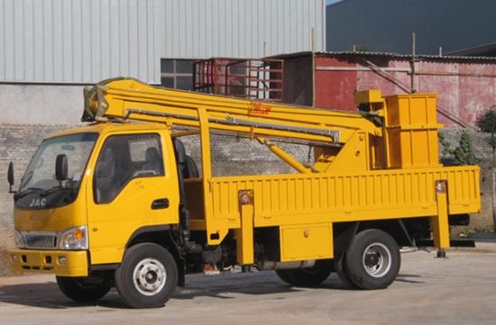 JAC 4×2 RHD 40ft Bucket Booming Truck