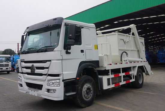 HOWO 336hp 6wheeler Skip Loader Garbage Bin Truck