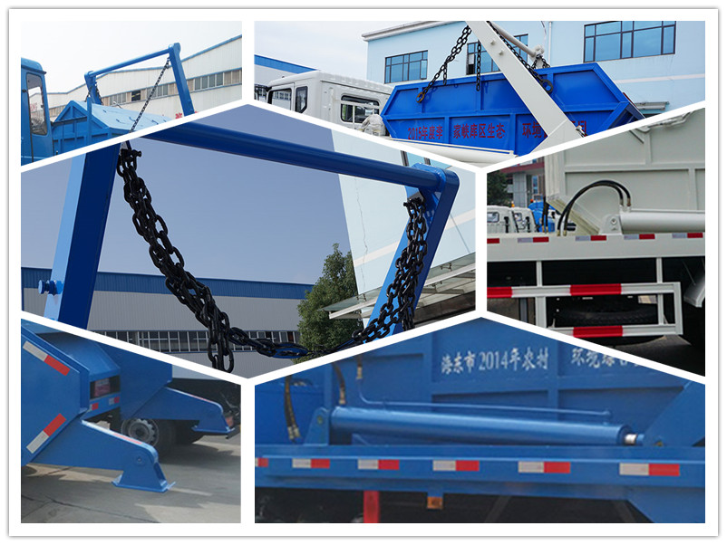 DONGFENG 160hp 6wheeler Swing Arm Garbage Truck