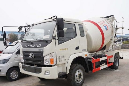 FOTON 4 CBM agitator truck with SUNNY pump