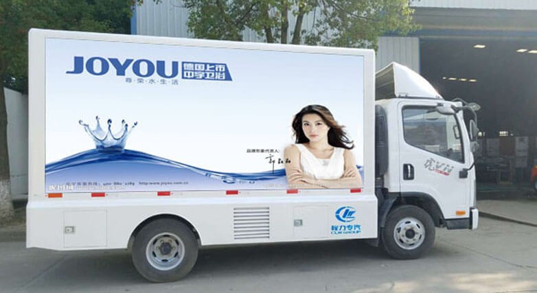 Outdoor P6 full color led billboard mobile advertising digital media trucks