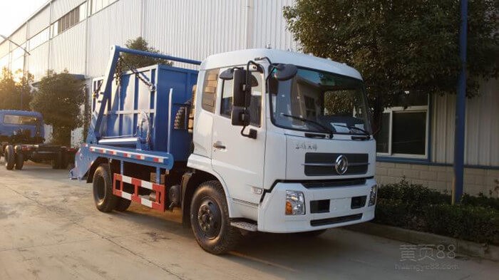 DONGFENG KINGRUN 190hp Garbage Truck With Bins Skip Loader