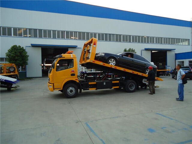 DONGFENG KINGRUN 6 ton deck rollback tow truck