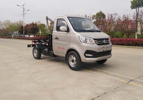 Waste Collector Hook Arm Garbage Truck with 2 cubic meter Garbage Bin