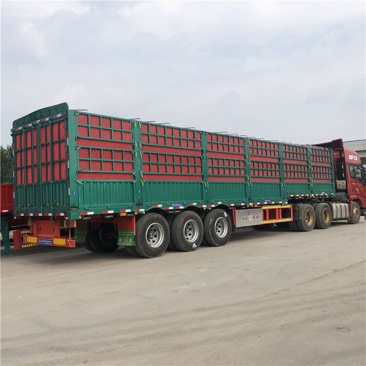 Agricultural Use 50 ton Cargo Stake Fence Semi Trailer