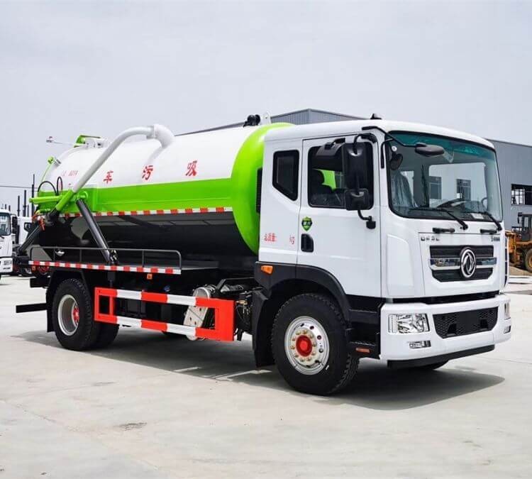 DONGFENG 10CBM 6Wheeler Medium Volume High Pressure Vacuum Sewage Suction Truck