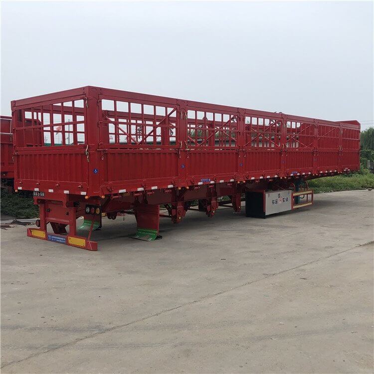 3 Axles 60 Tons Heavy Duty Semi Livestock Trailers