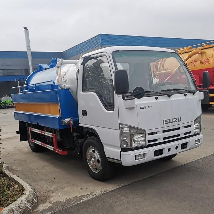 ISUZU 5CBM 6Wheeler Small Volume High Pressure Industrial Jet Vac Drain Cleaning Combination Truck