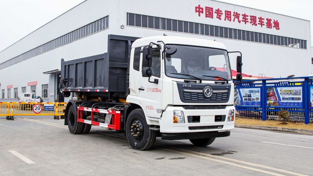 DONGFENG KINGRUN 15ton ranking garbage trucks with hook arm lift